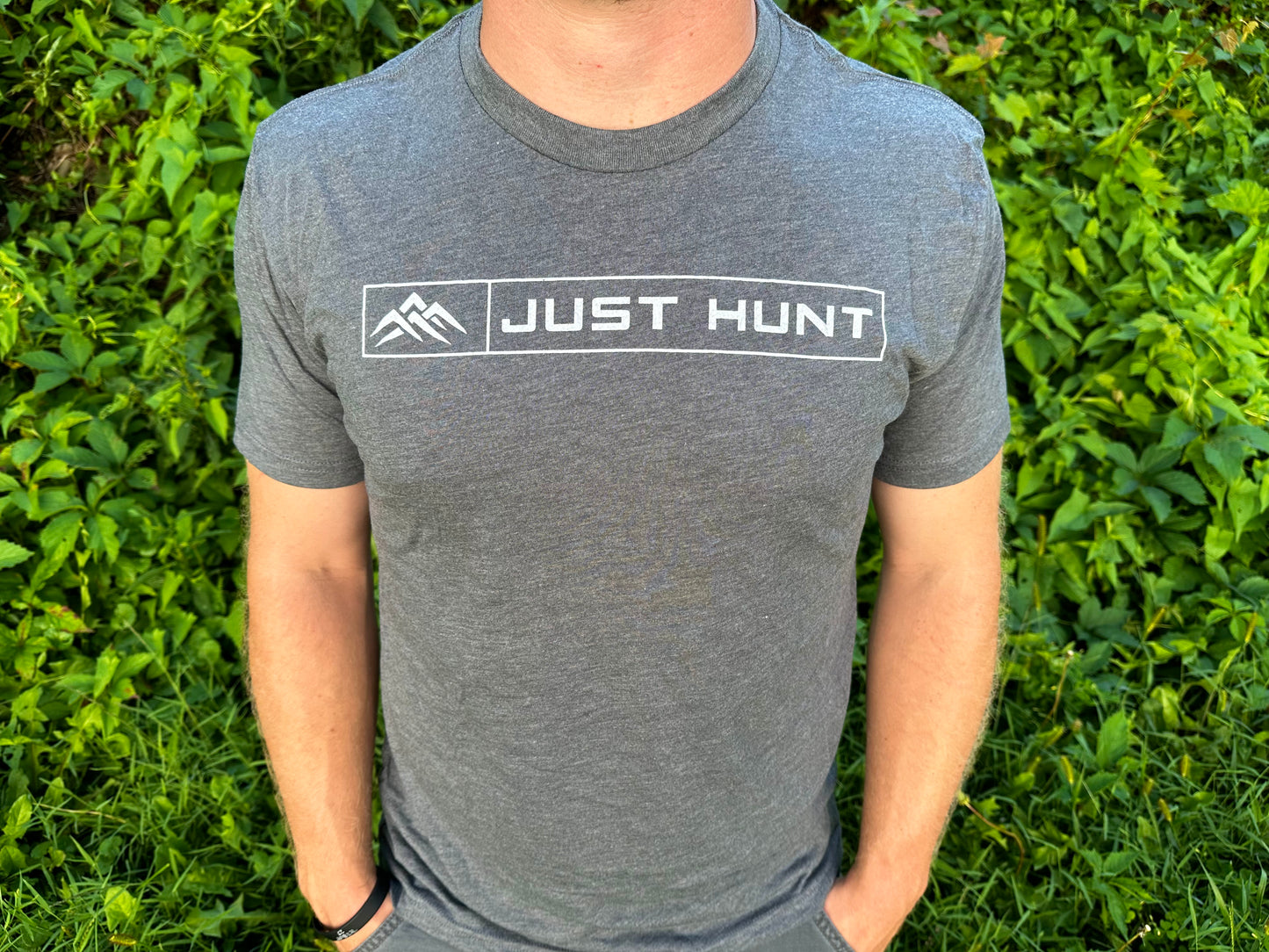 Just Hunt Rectangle T-Shirt-Deepest Grey