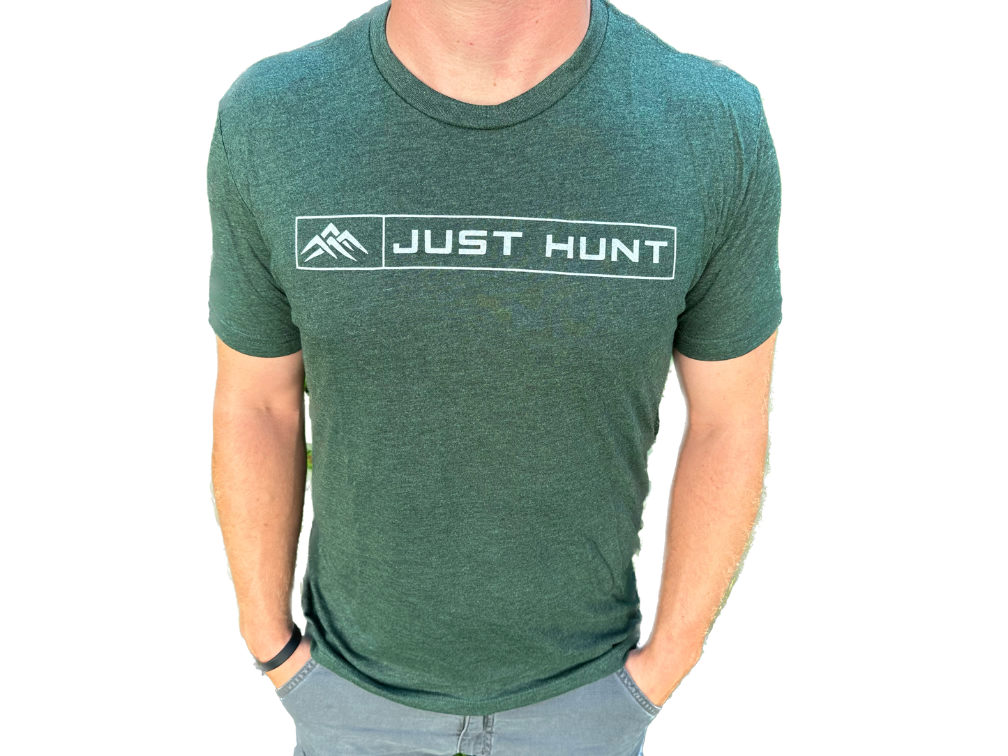 Next Level Tri Blend-Just Hunt Rectangle T-Shirt