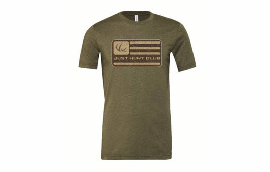Just Hunt Club Flag Tee