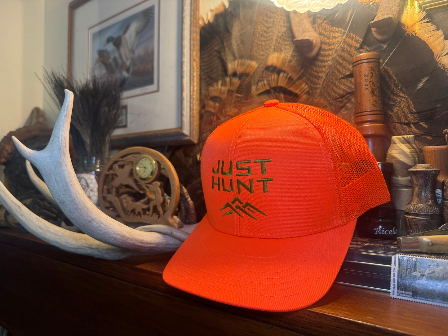 Blaze Orange Just Hunt Hat