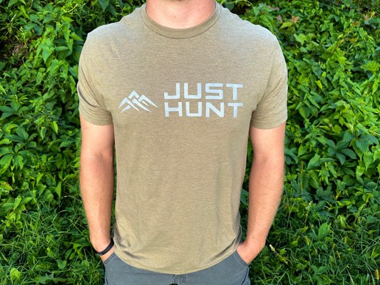 Coyote Brown Just Hunt Mt. Logo T-Shirt